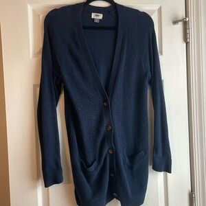 Navy tunic cardigan. Old Navy, size Medium